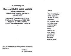 luijben.h.m 1905-1991 langerwerf.c.a.a b