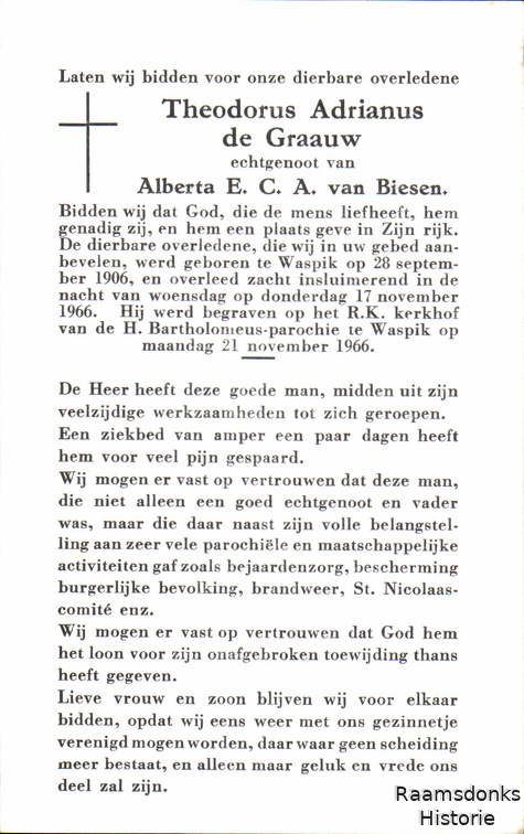 graauw.de.t.a 1906-1966 biesen.van.a.e.c.a b