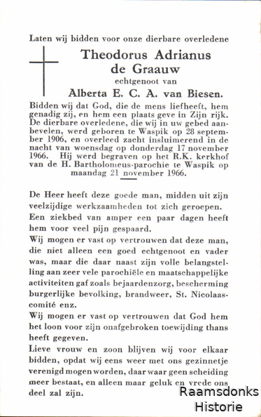 graauw.de.t.a 1906-1966 biesen.van.a.e.c.a b