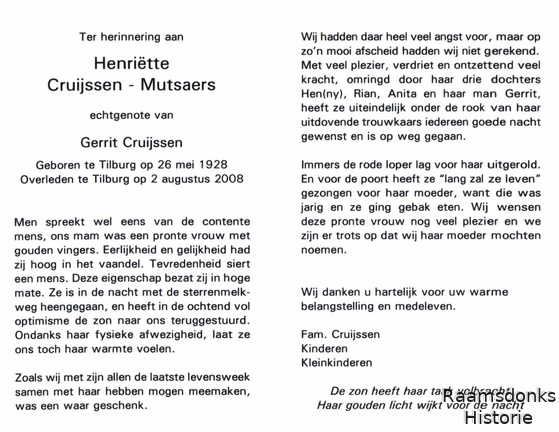 mutsaers.h 1928-2008 cruijssen.g b