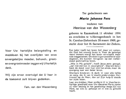 fens.m.j 1894-1969 wassenberg.van.den.h b