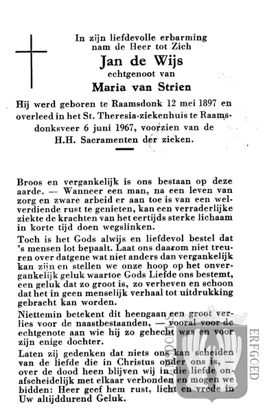 wijs.de.j 1897-1967 strien.van.m