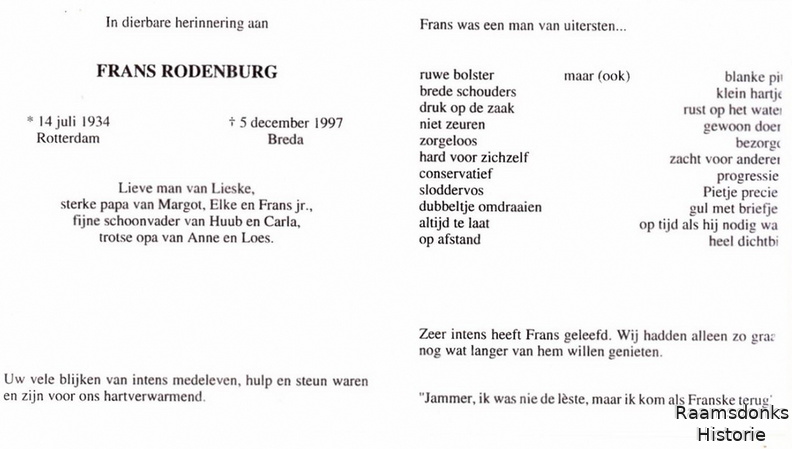rodenburg.frans. 1934-1997 b.