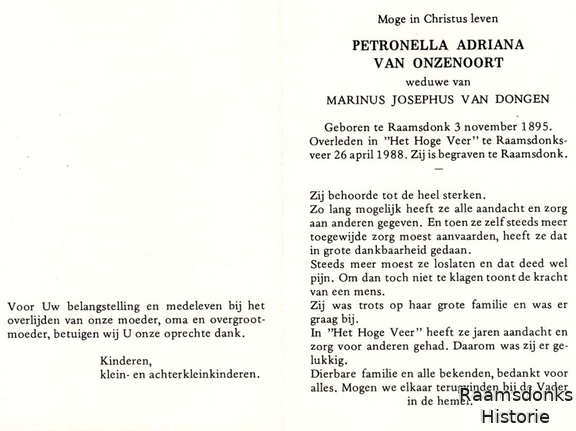 onzenoort.van.p.a. 1895-1988 dongen.van.m.j. b.