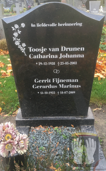 fijneman.gerrit. 1935-2009 drunen.van.toosje 1938-2003 g.