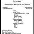 plas.van.der.crist 1937-2018 berende.mien k.