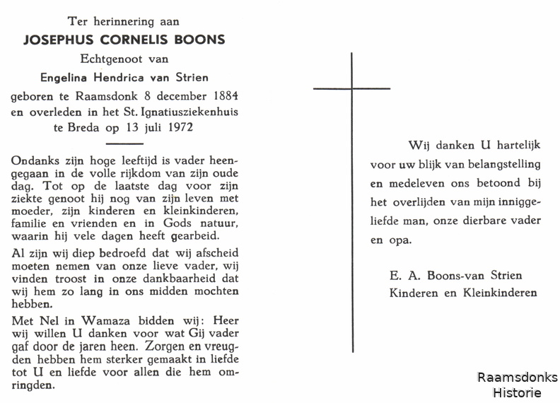 boons.j.c. 1884-1972+strien.van.e.h. b.