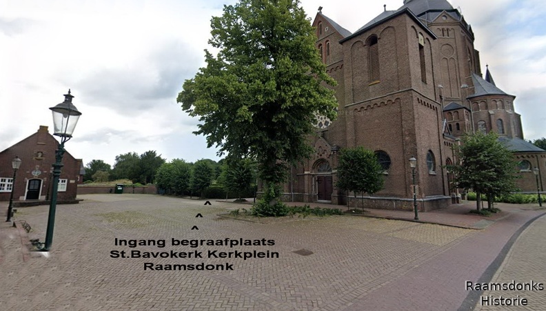 Ingang begraafplaats Bavokerk Kerkplein Raamsdonk.JPG