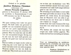 fijneman.j.h. 1894-1978 langermans.j.p. b