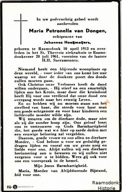 dongen.van.m.p. 1913-1961 hooijmaijers.j. b