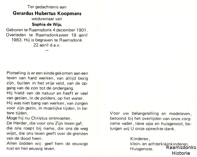 koopmans.gerritje. 1901-1983 wijs.de.sophia. b