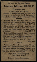 broeders.j.h 1900-1922 wijs.de.j b