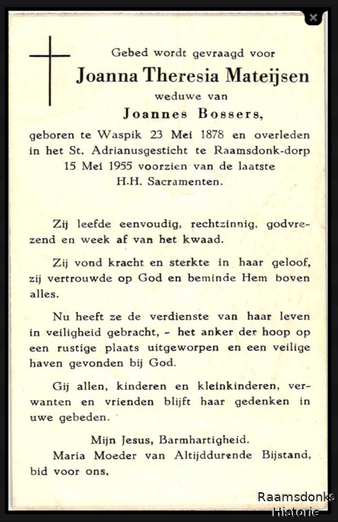 mateijsen.j.t. 1878-1955 bossers.j. b