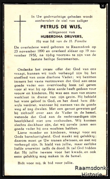 wijs.de.petrus. 1890-1958 drijvers.huberdina. b