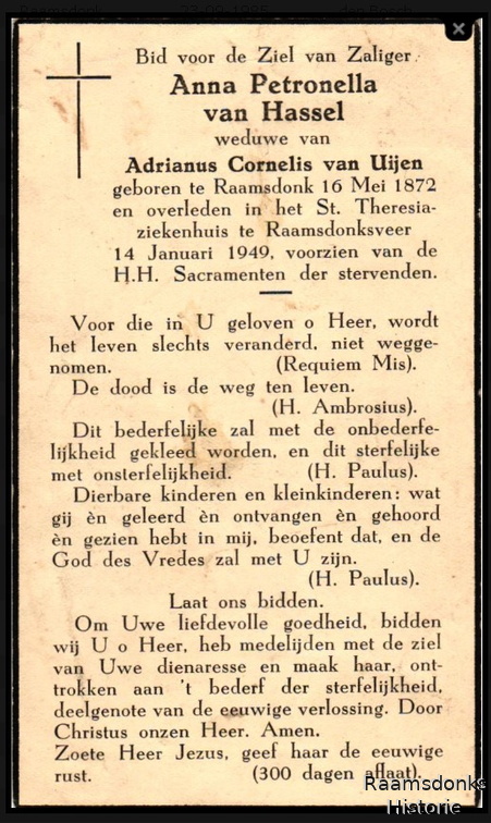 hassel.van.anna.p. 1872-1949 uijen.van.a.c. b