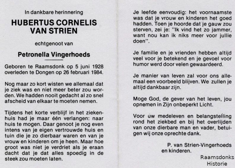 strien.van.h.c. 1928-1984 vingerhoeds.p. b