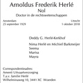 Herlé.A.F 1929-2018 Kerkhof.D.G k