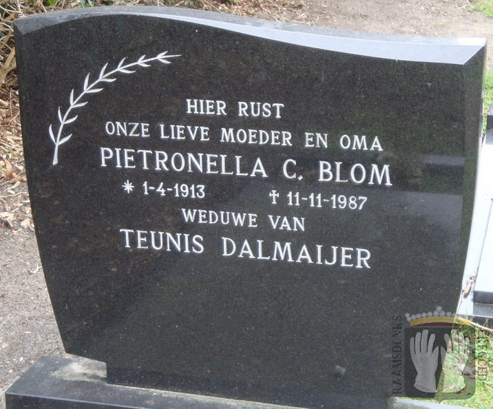 blom.pietronella.c. 1913-1987 dalmaijer.teunis. g