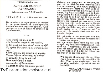 Aernaudts, Achilles Rudolf C.P.M. Vrolijk