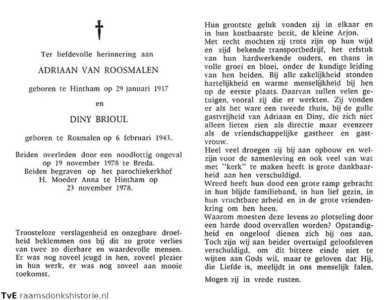 Brioul, Diny Adriaan van Roosmalen