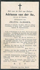 Adrianus van der Aa- Joanna Janssen
