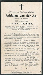 Adrianus van der Aa- Joanna Janssen
