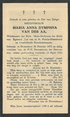 Maria Anna Dymphna van der Aa
