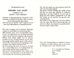 Gerard van Aalst Corry van Dongen