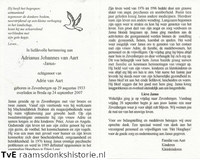 Adrianus Johannes van Aart- Adrie van Aart