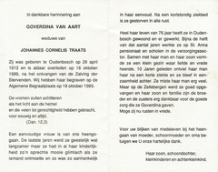 Goverdina van Aart- Johannes Cornelis Traats