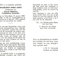 Wilhelmina Maria Aarts Joannes Wilhelmus Constantinus Vermeulen