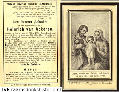 Heinrich van Ackeren- Johanna Reinholt