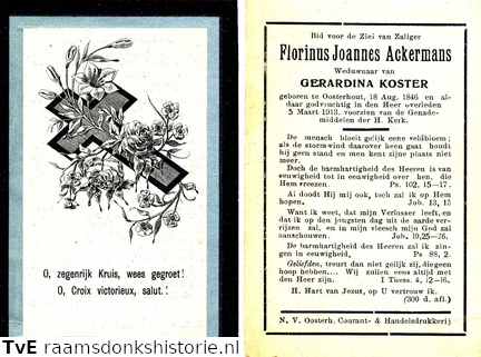 Florinus Joannes Ackermans- Gerardina Koster