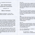 Johannes Laurentius Ackermans- Maria Verharen
