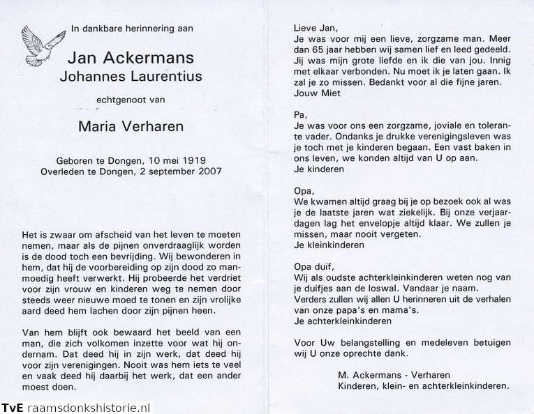 Johannes Laurentius Ackermans Maria Verharen