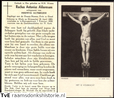 Rochus Antonius Akkermans- Hedwig Altmeijer