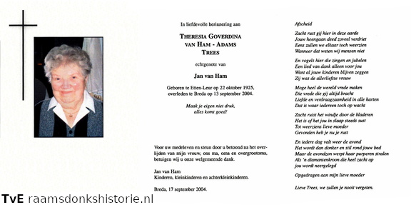 Theresia Goverdina Adams- Jan van Ham