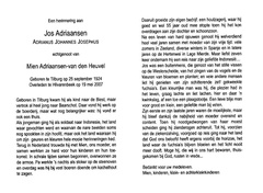 Adrianus Johannes Josephus Adriaansen Mien van den Heuvel