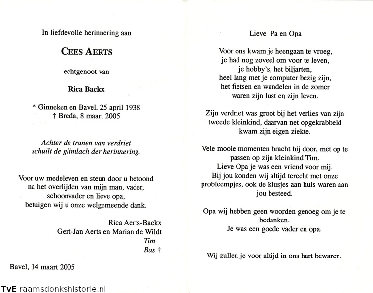 Cees Aerts- Rica Backx