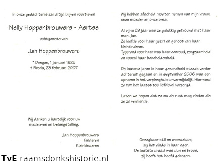 Nelly Aerts Jan Hoppenbrouwers