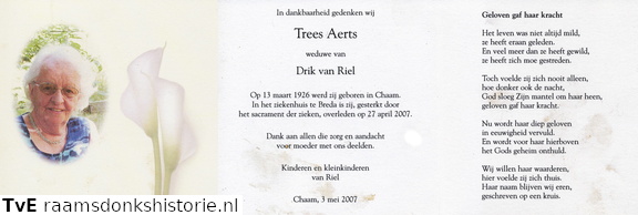 Trees Aerts Drik van Riel