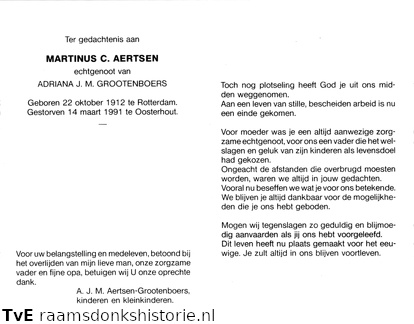 Martinus C. Aertsen Adriana J.M.Grootenboers
