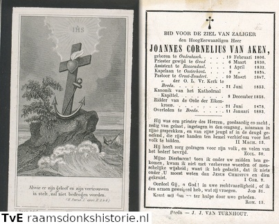 Joannes Cornelius van Aken- priester