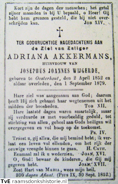 Adriana Akkermans Josephus Joannes Wijgerde