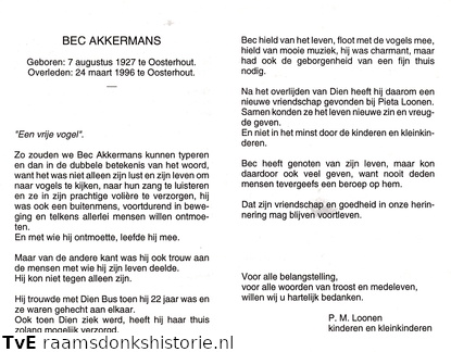 Bec Akkermans- (vr) Pieta Loonen- Dien Bus