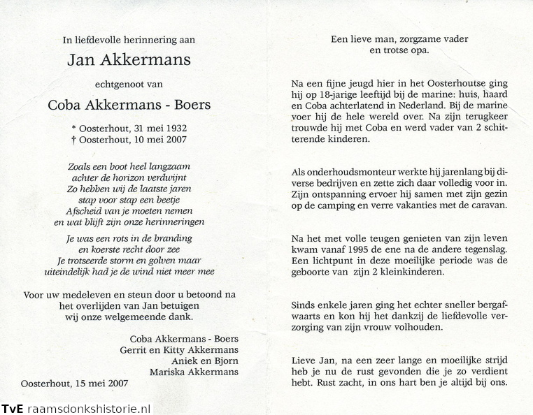 Jan Akkermans Coba Boers