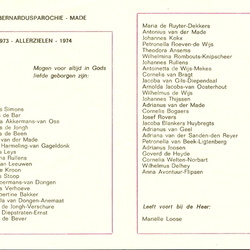 Allerzielen 1955-1996 H.Bernardus, Made