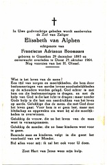 Elisabeth van Alphen Franciscus Adrianus Boomaars