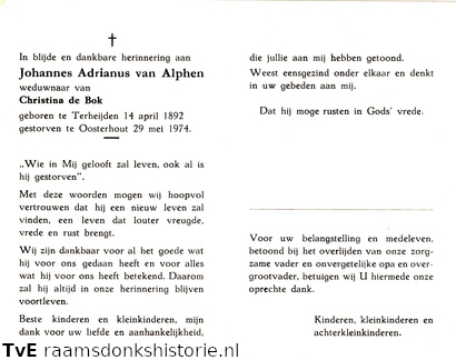 Johannes Adrianus van Alphen- Christina de Bok