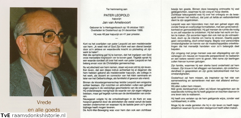 Jan van Amelsvoort- priester